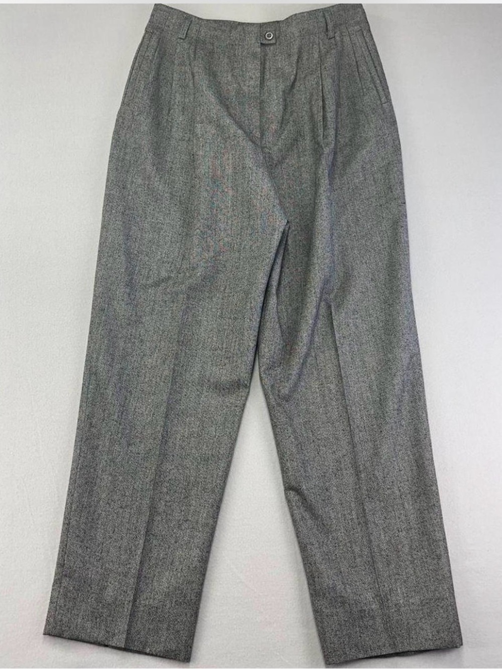 Zanella Loro Piana Gray Pleated Pants